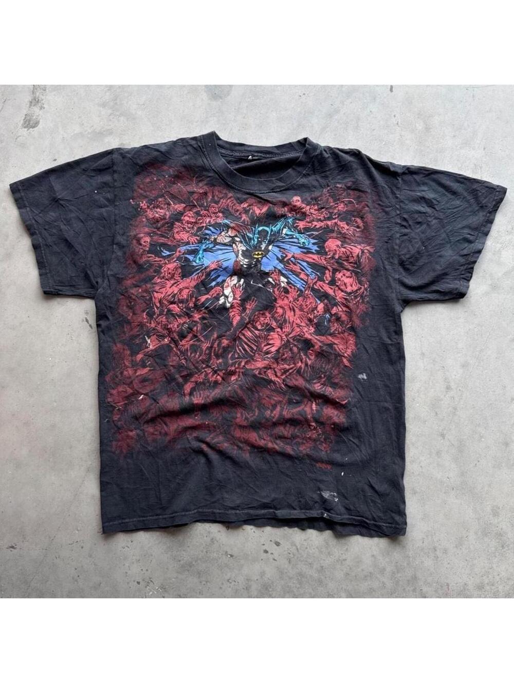 y2k dc comics batman aop graphic tee